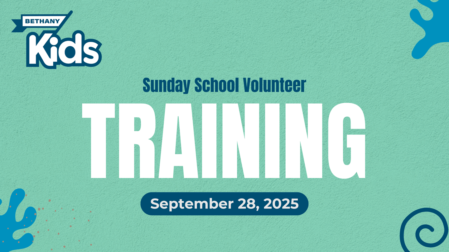 Sunday School Volunteer Training